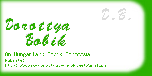 dorottya bobik business card